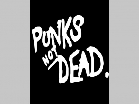 Punks not Dead chrbtová nášivka veľkosť cca. A4 (po krajoch neobšívaná) rozmery 36x24cm
